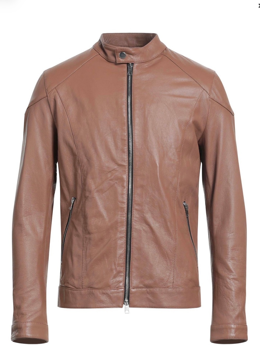 Dëlan Brown Leather Jacket (NWT)